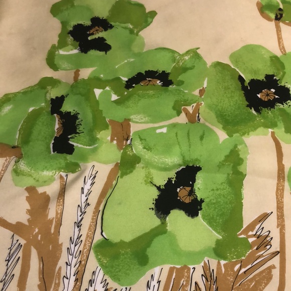 Vera Neumann Amazing Silk Square Scarf Piece of Art Poppy Flowers. 1968 - Picture 6 of 16